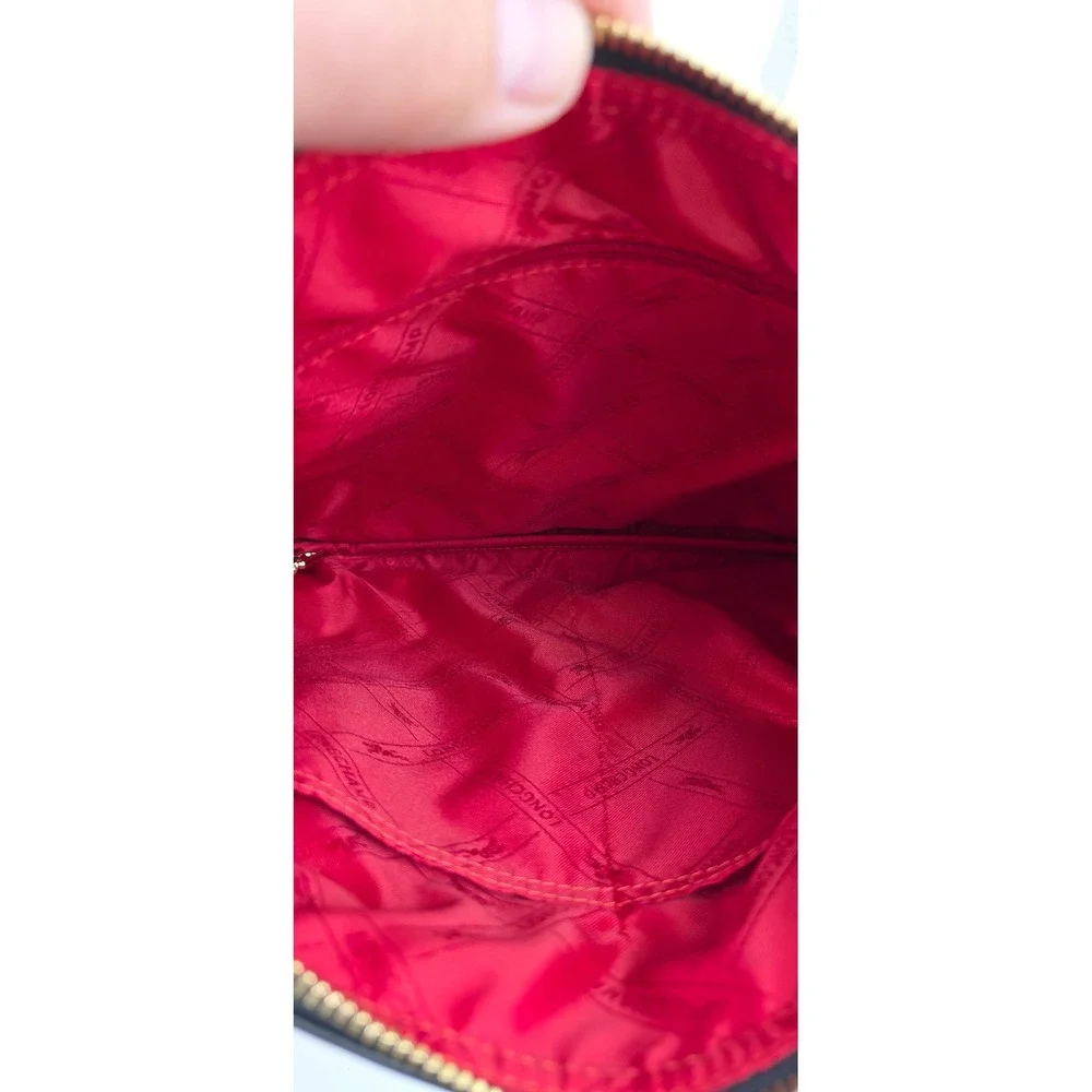 Longchamp Cavalcade Black Leather Crossbody Bag Gold Hardware L1325888 001 - Picture 4 of 8